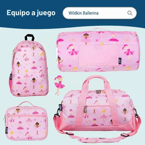 Vista 7 de Wildkin Kids - Botella de agua de acero inoxidable de 14 onzas para niños – Sin BPA, a prueba de fugas, aislada, fácil de limpiar - Ballerina