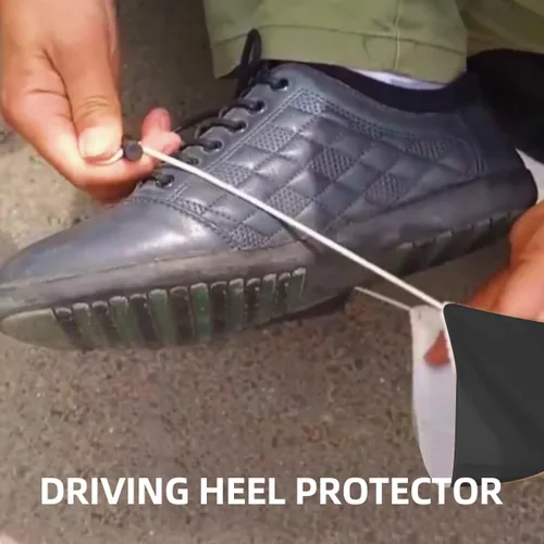 Vista 3 de AUCELI 2 piezas fundas de talón para zapatos de conducción, unisex, resistente al desgaste, almohadilla protectora de talón de conductor