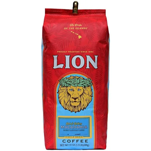 Vista 5 de LION Coffee, Café de 24 quilates, grano entero, bolsa de 7 onzas