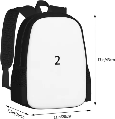Vista 4 de Mochila de anime con impresión 3D, mochila de dibujos animados, mochila casual para viaje, mochila ligera, Color-2, talla única