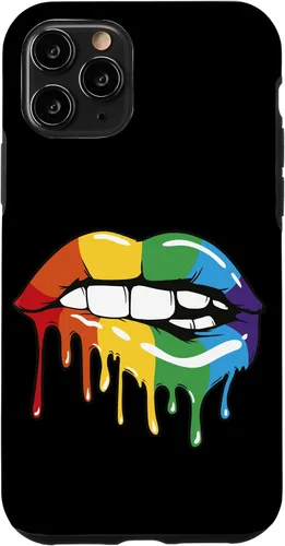 Vista 27 de iPhone 16 LGBT Rainbow Lip Pro Gay Pride Month LGBTQ Case