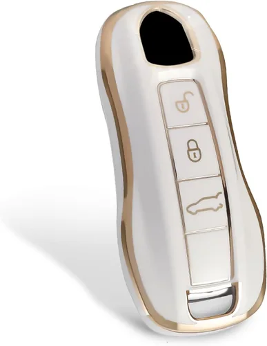 Vista 16 de Funda protectora para llavero inteligente compatible con Porsche 911 Cayenne Panamera TAYCAN de 3 botones sin llave, accesorios de control remoto