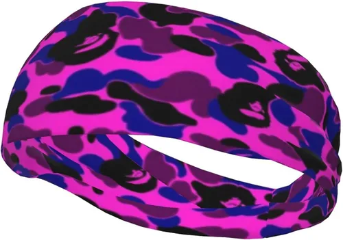 Vista 4 de Diademas deportivas personalizadas para hombres y mujeres, bandas para el cabello personalizadas, bandana para gimnasio, correr, ciclismo, yoga