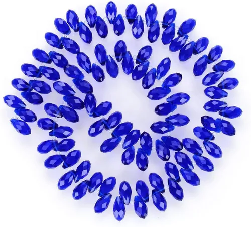 Vista 11 de 200pcs Checa 0.472 in Lágrima facetada Briolette Cristal Perlas Colgante de gota a granel Amatista Púrpura