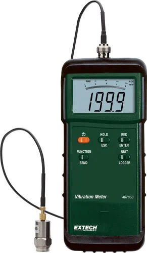 Vista 8 de Extech VB300-3-Axis G-Force USB Datalogger 3-axis shock/vibration to +/-18g, 0.00625g resolution, interval 50ms-24hr, USB, FFT analysis, magnetic