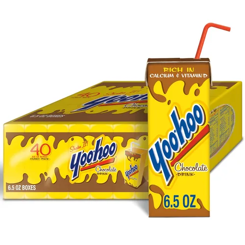 Vista 12 de Yoo-hoo Bebida de chocolate, cajas de 6.5 onzas líquidas, paquete de 32
