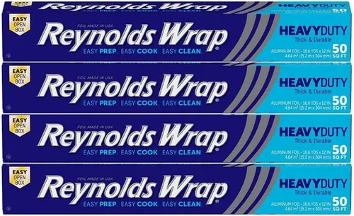 Vista 6 de Reynolds Wrap Papel de aluminio, resistente, 50 pies cuadrados, (paquete de 2)