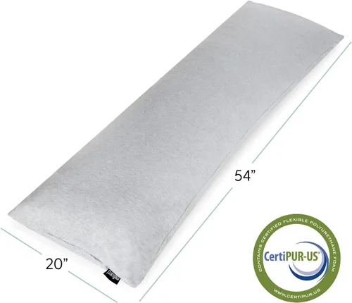 Vista 3 de Milliard Almohada de cuerpo completo – Espuma viscoelástica triturada con funda lavable – Almohadas largas, hipoalergénicas, firmes y abrazadas