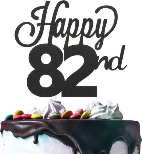 Vista 9 de LINGTEER - Decoración para pastel con texto "Happy Birthday 100", color negro