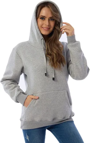 Vista 5 de Malajisi Sudadera con capucha para mujer, forro polar, sherpa, para invierno, casual, ajuste holgado