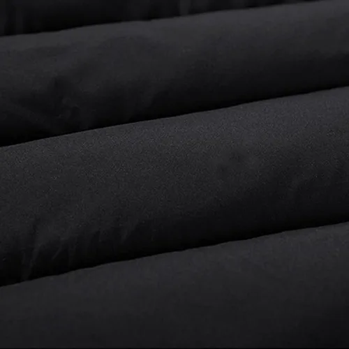 Vista 9 de Chaleco acolchado para hombre, invierno, casual, trabajo, deportes, viajes, exteriores, bolsillos acolchados, chaqueta negra, M-5XL