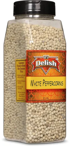 Vista 4 de Granos de pimienta blanca entera prémium de Its Delish (8 onzas)