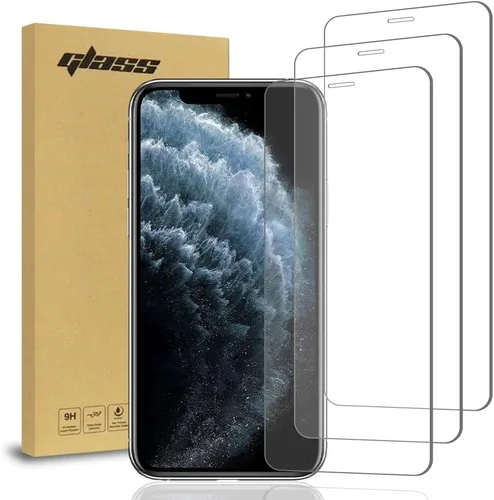 Vista 7 de Rome Tech Paquete de 3 protectores de pantalla de vidrio templado para iPhone 11 de 6.1 pulgadas (2019), protector de pantalla 9H, compatible
