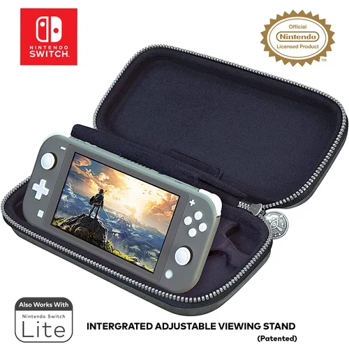 Vista 7 de Game Traveler Zelda Nintendo Switch Case - Switch OLED Case for Switch OLED Switch Switch Lite Adjustable Viewing Stand Bonus Game Cases Deluxe