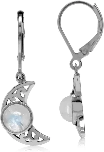 Vista 26 de Silvershake Aretes colgantes o colgante o colgante de plata de ley 925 chapada en oro amarillo con dije o colgante con cadena de 18 pulgadas