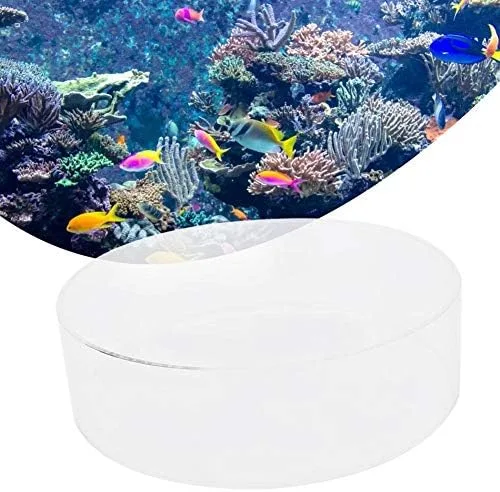 Vista 2 de Zerodis Observe lentes, lupa acrílica de visualización de agua para acuario, fotografía de peces de acuario, lupa cilíndrica para acuario marino