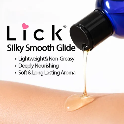 Vista 5 de Lick Aceite de masaje con sabor a piña con vitamina E, aceite corporal dulce comestible para masaje de parejas, mezcla de aceite de coco fraccionado