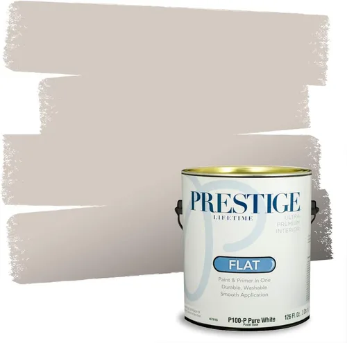 Vista 107 de PRESTIGE Pinturas Pintura Exterior e Imprimación en Uno, 1 Galón, Mate, Combinación Comparable de Sherwin Williams* Black Magic* SW6991-PCM