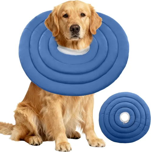 Vista 48 de IDOMIK - Collar de recuperación para perros, cono suave impermeable para perros después de la cirugía Comfy Protective Elizabethan Collar