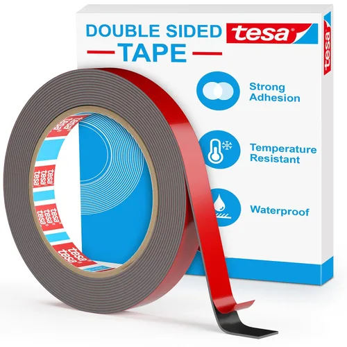 Vista 13 de EMITEVER - Cinta adhesiva de doble cara de 0.39 pulgadas x 36 pies (2 unidades) Waterproof & Weatherproof, LSE Tech Bonds to Plastic, Glass