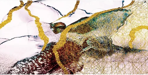 Vista 17 de Telón de fondo de fotografía con textura de mármol negro dorado de 5 x 4 pies, arte abstracto, fondo de fondo dorado de arena movediza líquida