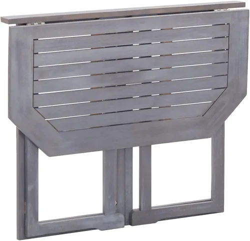 Vista 6 de Mesa plegable para balcón, mesa de patio, mesa auxiliar, mesa de comedor al aire libre, mesa de patio al aire libre, mesas de jardín