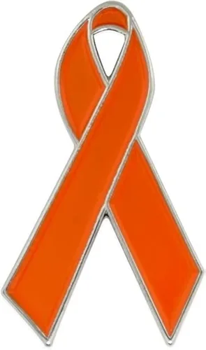 Vista 47 de PinMart Awareness - Pin de solapa esmaltado – Pin de cinta chapado en níquel y oro – Cinta de prevención y conciencia – Broche de joyería con parte