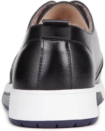 Vista 4 de BSROT Zapatos Oxford casuales para hombre, zapatos de vestir con cordones, cómodos zapatos deportivos de moda