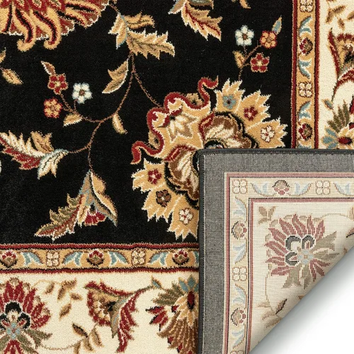 Vista 6 de Well Woven Alfombra de área oriental roja de Sultan Sarouk con diseño floral persa, formal, tradicional, fácil de limpiar, resistente a las manchas