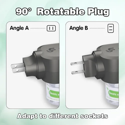 Vista 5 de Repelente de mosquitos para uso en interiores, control de aplicación Bluetooth, repelente electrónico de mosquitos, con 2 recambios repelentes