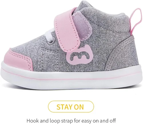 Vista 3 de BMCiTYBM Zapatos para bebé niño y niña suaves antideslizantes ligeros para caminar en el primer paso 6 9 12 18 24 meses