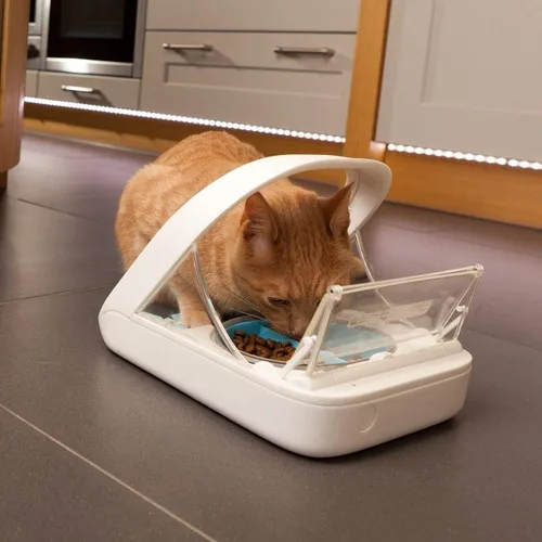Vista 6 de Alimentador automático de mascotas SureFeed, alimentador de mascotas con microchip, MPF001, adecuado para alimentos húmedos y secos, incluye gratis