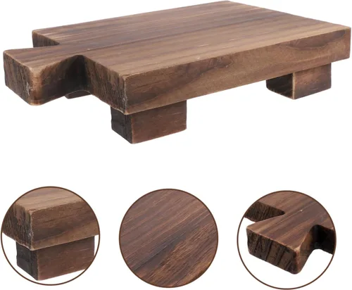 Vista 8 de Taburete de cocina de madera, soporte para jabón para el hogar, soporte de esponja, soporte para placa de tocador, estante para jabón, rueda