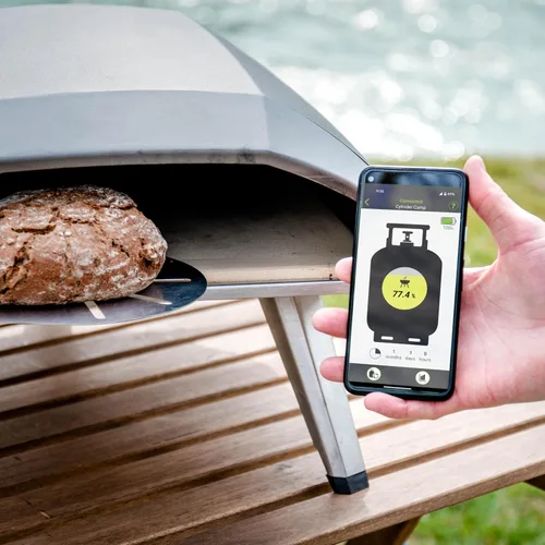 Vista 3 de Sensor inalámbrico de medidor de tanque de propano – Indicador de nivel de propano Bluetooth para barbacoa, camping y cocina al aire libre – Monitor