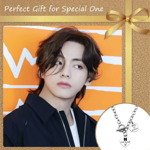 Vista 3 de ARETIS Kpop Bangtan - Collar para niños Be the best J-HOPE JIMIN JIN JK RM SUGA V Collar Bangtan Boys Lover Jewelry Regalo para niños fans