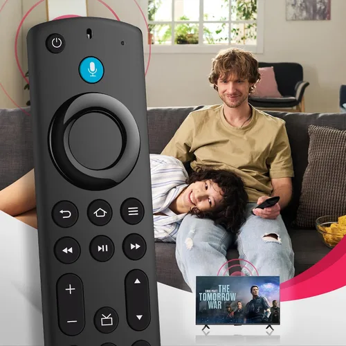 Vista 5 de Control remoto de repuesto para Amazon Smart TV Fire Stick, cubo de control remoto para Firestick (4K/4K Max/Stick Lite/TV Cube/HD), Fire Smart TV