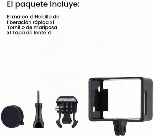 Vista 7 de GEPULY BacPac - Carcasa para cámaras GoPro Hero 4 3 3 Marco BacPac para Hero 3/3+/4
