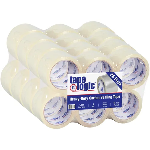 Vista 8 de Aviditi Tape Logic - Cinta de embalaje termofusible resistente, transparente de 2 pulgadas x 55 yardas, 3.0 mil, paquete de 6, perfecta
