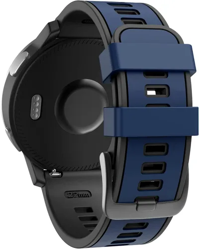 Vista 8 de ISABAKE Correa de reloj para Garmin Vivoactive 4/Venu 2/Venu 3/Gear S3 Frontier/Classic, correa de silicona de liberación rápida de 0.866 in