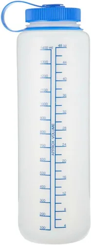 Vista 2 de Nalgene Botella de agua de boca ancha HDPE, transparente, 48 onzas