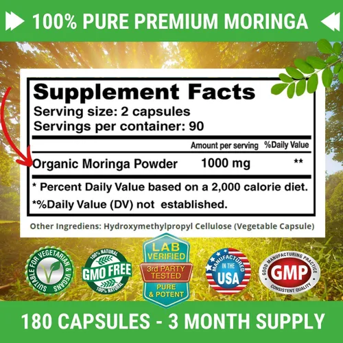 Vista 4 de FRESH HEALTHCARE Ashwagandha KSM 66 y Moringa Superfood - Bundle