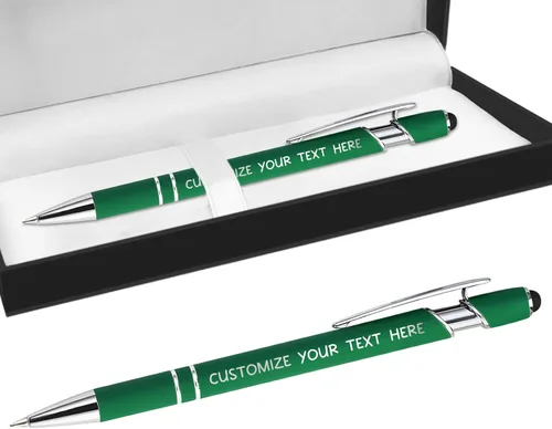 Vista 58 de Bolígrafos personalizados con lápiz óptico y grabado gratis, bolígrafos personalizados para negocios, graduación, aniversarios (hasta 500 unidades)