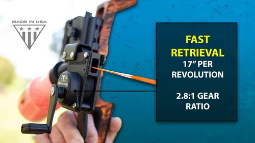 Vista 4 de AMS Bowfishing Carrete Retriever Pro - Fabricado en los Estados Unidos