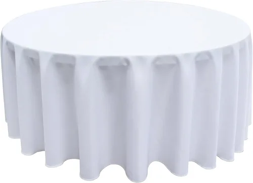 Vista 55 de GEFEII Servilletas de tela de poliéster sólido de 18 x 18 pulgadas para cocina, mantel rectangular cuadrado redondo para bodas, fiestas