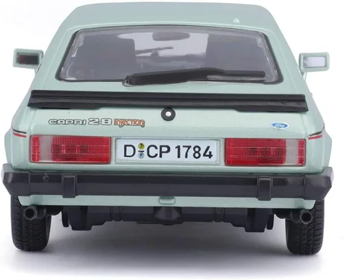 Vista 3 de Bburago - Modelo a escala 1/24 compatible con Ford Capri 1600 GT 1982 (verde)