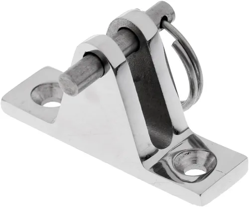 Vista 8 de Bisagra de cubierta ajustable de acero inoxidable 316 Bimini Montaje en cubierta lateral Hardware marino 2 uds