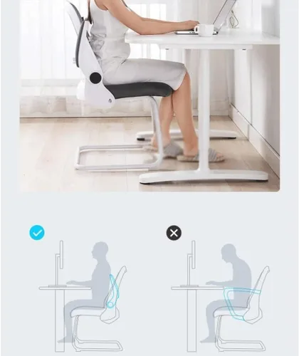 Vista 5 de Sillas de escritorio de oficina, silla de oficina ergonómica cómoda silla de escritorio con reposabrazos giratorio ajustable silla de computadora
