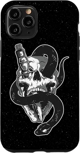 Vista 10 de iPhone 15 Skull Graphic Goth Gifts Pretty Gothic Funda básica para teléfono celular