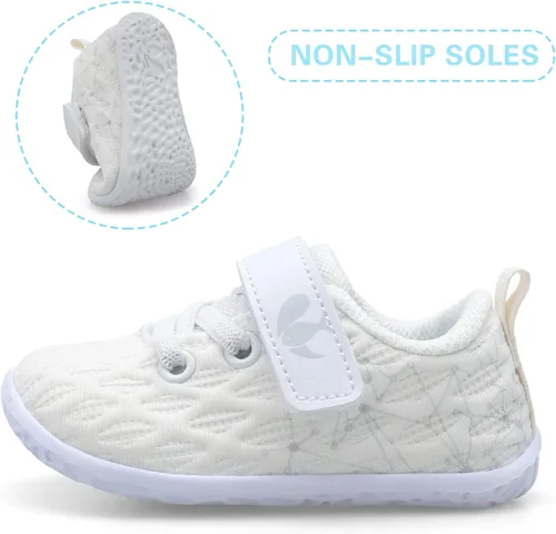 Vista 5 de FEETCITY Zapatillas de bebé para niños y niñas zapatos de primera caminata zapatos de cuna para recién nacidos zapatos de meter