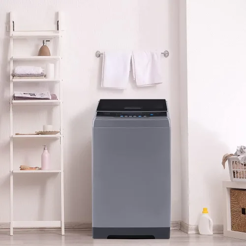 Vista 4 de COMFEE' Lavadora portátil de 1.6 pies cúbicos, capacidad de 11 libras, lavadora compacta totalmente automática y horno microondas EM720CPL-PMB